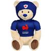 Gipsy Toys - Peluche Orso Federazione Francese di Rugby (FFR) - Peluche ufficiale con licenza - 24 cm seduto - Beige Blu marino