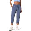 Amazon Essentials Pantalone Jogger Corto in Tessuto Elasticizzato ad Alte Prestazioni Donna, Blu Ombre Notturne, L