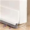 Vingspina Marrone 100cm Bianco Paraspifferi per Porte, Paraspifferi Sottoporta, Guarnizione a Spazzola per Porte, Barriera Sottoporta Anti Insetti, Polvere, Aria Fredda, (white)