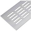 Gedotec Griglia di ventilazione per porta, in alluminio, argento, griglia di ventilazione rettangolare, 400 x 80 mm, griglia per mobili in alluminio per riscaldamento a parete, ecc. 1 pezzo