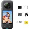 Insta360 X3 Pack Azione - Action Camera impermeabile 8K a 360°, video grandangolare 4K, effetto bastone selfie invisibile, protezioni per lenti rimovibili, durata della batteria 135 min, modifica