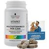 PETCEUTICA Vitamine per Cani VITAPET - 3in1 Integratore Multivitaminico Cane con Echinacea, Uncaria, Biotina e Zinco per Energia, Difese Immunitarie e Cute Sana - 60 Compresse Appetibili
