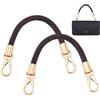 PH PandaHall PH PandHall 2pz Cinghie per Borse Intrecciate Cinghia Corta per Borsetta in Pelle, 32cm Manici per Borse in Pelle PU con Fermagli per La Realizzazione di Borsette, Marrone