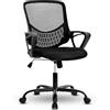 Bayt Scrivania per sedersi ergonomica (90-100 cm) - Scrivania elettrica - Scrivania regolabile in altezza - Max Portata di 110 kg - Nero (Base in metallo)