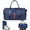 half-acre square pond Personalizzata Borsa Palestra con Nome, Borsa da Viaggio Donna Uomini, Borsone Danza Bambina - con Tracolla & Sacchetti di Separazione Asciutti e Bagnati & Tasca per Le Scarpe - Rosa