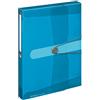 Herlitz Scatola portadocumenti formato A4 PP con etichetta posteriore, larghezza dorso 4 cm