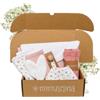 MIMUSELINA Set Regalo Neonato | Cesto Nascita Bimbo o Bimba | Regalo Nascita Originale | Regali Baby Shower Unisex | Cofanetto Neonato Disponibile in Diverse Dimensioni | Provenza, Medium