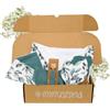 MIMUSELINA Set Regalo Neonato | Cesto Nascita Bimbo o Bimba | Regalo Nascita Originale | Regali Baby Shower Unisex | Cofanetto Neonato Disponibile in Diverse Dimensioni | Amazonia, Medium