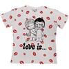 Gaelle Maglietta Limited Edition Love Is T-Shirt Donna Cotone Bianco S