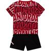 JORDAN COMPLETO BAMBINO JBD PLAY AOP SHORT 85D198-023 (ROSSO, 5-6 ANNI)