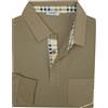 Coveri Maglia Polo da Uomo Manica Lunga 100% Cotone Leggera M L XL XXL XXXL (IT, Testo, M, Regular, Regular, Fango)