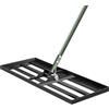 TuToing Rastrello livellante per prato, raschietto per prato, 50 x 25 cm, livellatore per terreno e giardino, robusto strumento di livellamento per terra e erba, livello di terra e erba, per la cura del