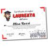 Auguriando Biglietto Auguri Laurea idea Regalo Laureata simpatico Gadget Laureato per la festa della dottoressa dottore biglietti auguri umoristici grandi formato in italiano (Laureata)