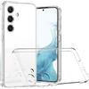 Captor Cover Samsung S25, Custodia Trasparente in Silicone TPU Morbido, Sottile, Antiurto, Anti-Graffio, Protezione Fotocamera, Anti-Ingiallimento, Flessibile e Resistente per Cover S25 Samsung