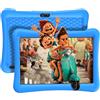 EagleSoar Tablet Bambini 10 Pollici Android 13 per Bambini Quad Core 3GB RAM 32GB ROM 6000mAh WiFi Bluetooth Controllo Parentale Apprendimento Educazione PC con Custodia (Blu)