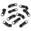 cyclingcolors 10x Cursore Cerniera Ricambio Kit di Riparazione per Cerniera Testa N°5 Cursori per Vestiti Borse Giacche Borse Valigie Jeans, nero