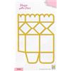 Nellie's Choice Fustella Cuore, 10.2 x 13.9 cm, Wrapping Die per Scatole, Gift Boxes, Regali di Natale, DIY, Giallo, 102 x 139mm