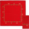 THUN, Set 2 Tovaglioli Rossi in 100% Cotone, Linea Desideri di Natale, Decorati con Angeli e Icone Natalizie, Idea Regalo, Ø 20 cm