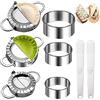 YITONGFU 8 Set Di Acciaio Inossidabile Stampo Per Ravioli Macchina Per Ravioli，stampo per gyoza,Dumpling Maker，Attrezzi per ravioli,raviolatrice manuale