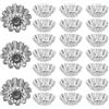 YILANJIN 25 Pezzi Pirottini in Acciaio Inox, Antiaderenti Forme per Crostatine, Forniture di Cottura, Stampi per Crostatine all'Uovo, Moldes de Hornear Antiadherentes