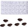 Eterspr Stampo Trasparente Cioccolato, Plastica Cioccolatini Stampo, Stampo Cioccolato in Policarbonato Riutilizzabili, per Cubetti di Ghiaccio, fai da te, Utensili da cucina,Trasparente.