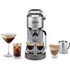 De'Longhi Dedica Duo EC890.M Macchina Manuale per Caffè Espresso, Cappuccino e Cold Brew, Barista, Dotata di Lancia vapore per My LatteArt, Display Touch,Larga 15cm, Serbatoio Estraibile 1,1L, Metallo