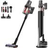 Deerma DEM-T50W Aspirapolvere senza filo Station 30kPa, 590W con Stazione di Svuotamento Automatico, Ottimo per Animali e Pavimenti Duri