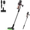 Deerma DEM-T30W Aspirapolvere senza filo 2 in 1 con Rilevamento Ottico della Polvere, Filtro HEPA, 23kPa, 240W e Spazzola Morbida