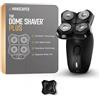 Manscaped Refining The Gentleman MANSCAPED The Dome Shaver Plus - Rasoio da uomo con quattro lame rotanti a doppia traccia con tecnologia SkinSafe e FlexAdjust, impermeabile, ricarica USB-C, pad lama staccabile magnetica, blocco da