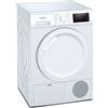 Siemens WT43H003 - Asciugatrice a pompa di calore da 7 kg, iQ300, 243 kWh all'anno, autoDry, programma per esterni, colore: Bianco
