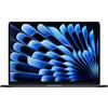 Apple laptop MacBook Air 15 con chip M3 (2024): display Liquid Retina 15,3, memoria unificata 8GB, archiviazione SSD 512GB, videocamera FaceTime HD 1080p, Touch ID; Mezzanotte