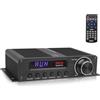 Pyle Amplificatore Audio Stereo Wireless Bluetooth, 75 Watt Amplificatore 5.1 Canali per Home Theater, Surround con HDMI, AUX, Antenna FM, Ingresso Subwoofer