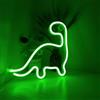 NIWWIN Luce Neon Dinosauro,luce di segnalazione al neon, Esports Room Atmosfera Luce，Alimentazione a batteria USB/3 AA,decorazione della stanza dei bambini, regalo di compleanno di Natale.