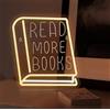 DAKABUKA Leggi di più Libri Insegna al neon Libri Luci al neon per Bookshop Bookstore Biblioteca Studio Sala di lettura Festa con interruttore dimmerabile