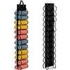 Lirex Organizer Armadietto Spogliatoio con 24 Tasche, Portatutto da Appendere in Tessuto Oxford，Pieghevole Appendi Pantaloni da Armadio, Nero