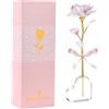 OSDUE Rosa Eterna Regalo, Artificiali Rosa Eterna Idee Regalo per Anniversario San Rose Stabilizzate Vera Regalo Fiori Eterni Rose di Plastica per San Valentino Rosa Eterna Fiore Eterno Scolorito