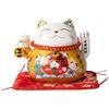 HONGCHAI Bambole NEKO in porcellana da 4,5 pollici per la felicità del gatto con braccio che saluta (10,5 cm)