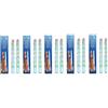 Hillfield® 10 candele a goccia colorate, candele decorative a punta, 30 cm, durata 4-6 ore