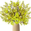Luabue 6 Pezzi Fiori Artificiali Realistici Gypsophila Finta Fiori Finti per Decorazioni Fiori Artificiali Decorazioni per La Casa di Bouquet da Sposa Festa di Tavolo Decor (Giallo)