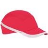 Portwest PW69 Cappellino Vent Cool Pannelli in Mesh Interno Calotta in ABS | Rosso, Taglia unica, EN 812, Visiera Lunga (7cm), Protezione della Testa, Chiusura in Velcro, Leggero