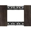 Bticino KA4803LG Living Now - Placca 3 Moduli, Noce, 127 x 50 x 10 cm
