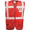 Portwest F476RERM Gilet Executive Iona, Rosso, M