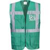 Portwest F476BGRL Gilet Executive Iona, Verde, L