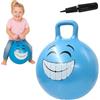 Jamara 460458 - Palla per saltare Smile blu 450mm - Sviluppa equilibrio e capacitá motorie, Robusta, Resistente, Facile da riporre