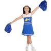Ciao- Cheerleader costume travestimento bambina (8-10 anni) con pompon, blu