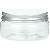 SHOBI Contenitori Alimentari in Polietilene con Coperchio in Alluminio, Barattoli in Plastica Ricaricabili Ermetici per Alimenti con Tappi a Vite (6, 100 ml)