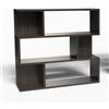 Mama Store Libreria Divisorio Modulare Versatile Minimal 3 RIPIANI - OLMO CAFFÉ 70 x 87 x 20
