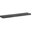 Maclean Mensola da parete monopezzo fissaggio nascosto | Scaffale per libri, scaffale sospeso | carico massimo 5kg | Ripiano in MDF 90 x 20 x 4 cm | MC-330 (1, Nero)