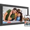 TMCC Cornice digitale grande da 15,6 pollici Frameo Digital Photo Frame - 1920 x 1080 IPS FHD Touch Screen Cornice elettronica Wi-Fi 32 GB di memoria, cornice digitale condivisione di foto e video