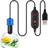 Generic Riscaldatore per Acquario, Riscaldatore Betta da 15 W Regolabile Alimentato Tramite USB, Riscaldatore Betta con Riscaldamento costante Automatico a Calore, riscaldatore sommergibile per Uso su